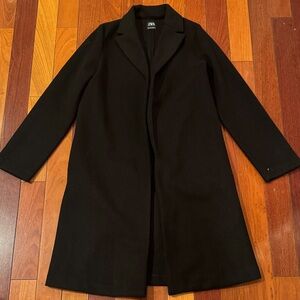 Zara Women's Classic Black Lapel coat